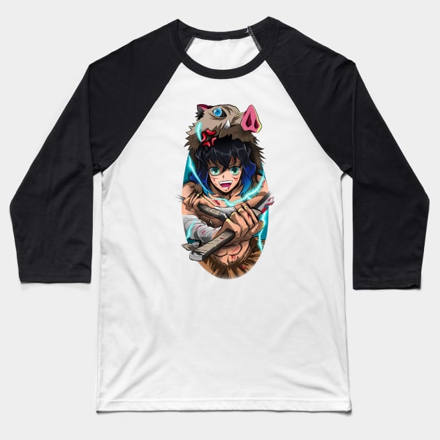 inosuke Baseball T-Shirt by StevenBag